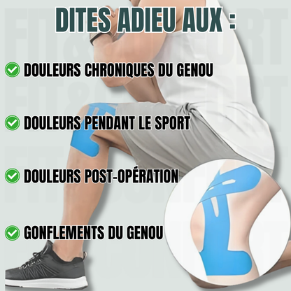 Bandes kinésiologiques pour genou