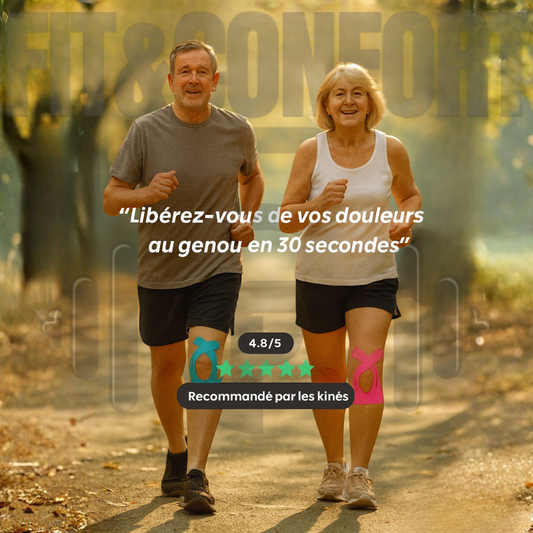 Bandes kinésiologiques pour genou