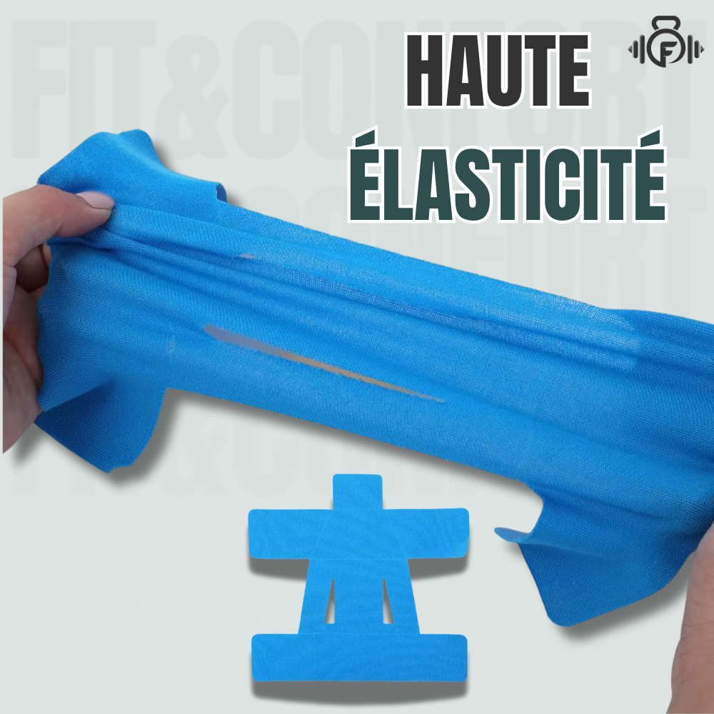 Bandes de kinésiologie prédécoupées pour l'épaule