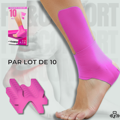 Bandes de kinésiologie prédécoupées pour la cheville