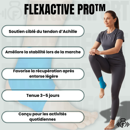 Bandes de kinésiologie prédécoupées pour la cheville