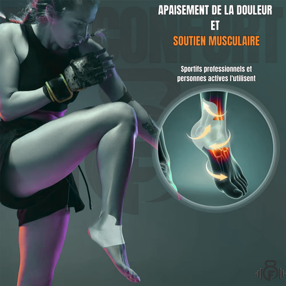 Bandes de kinésiologie prédécoupées pour la cheville