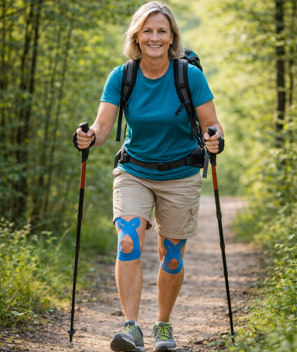 Bandes Kinésiologie Genou FLEXACTIVE™ - Soulagement Immédiat & Stabilité