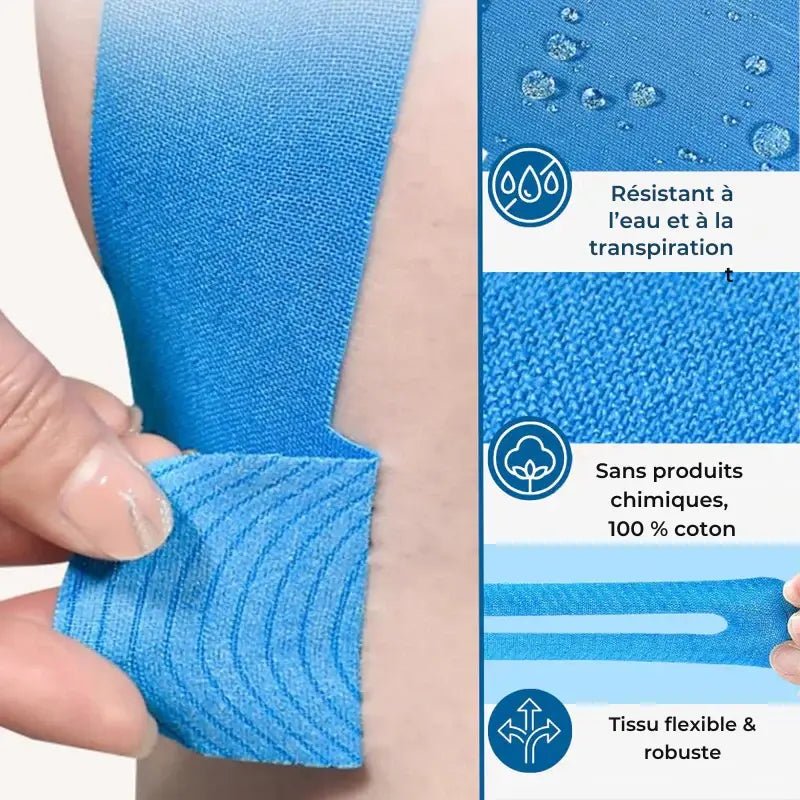 Bandes Kinésiologie Genou FLEXACTIVE™ - Soulagement Immédiat & Stabilité - Fit & ConfortBandes Kinésiologie Genou FLEXACTIVE™ - Soulagement Immédiat & StabilitéKnee Support Braces Elastic