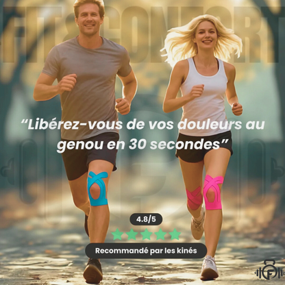 Bandes kinésiologiques pour genou