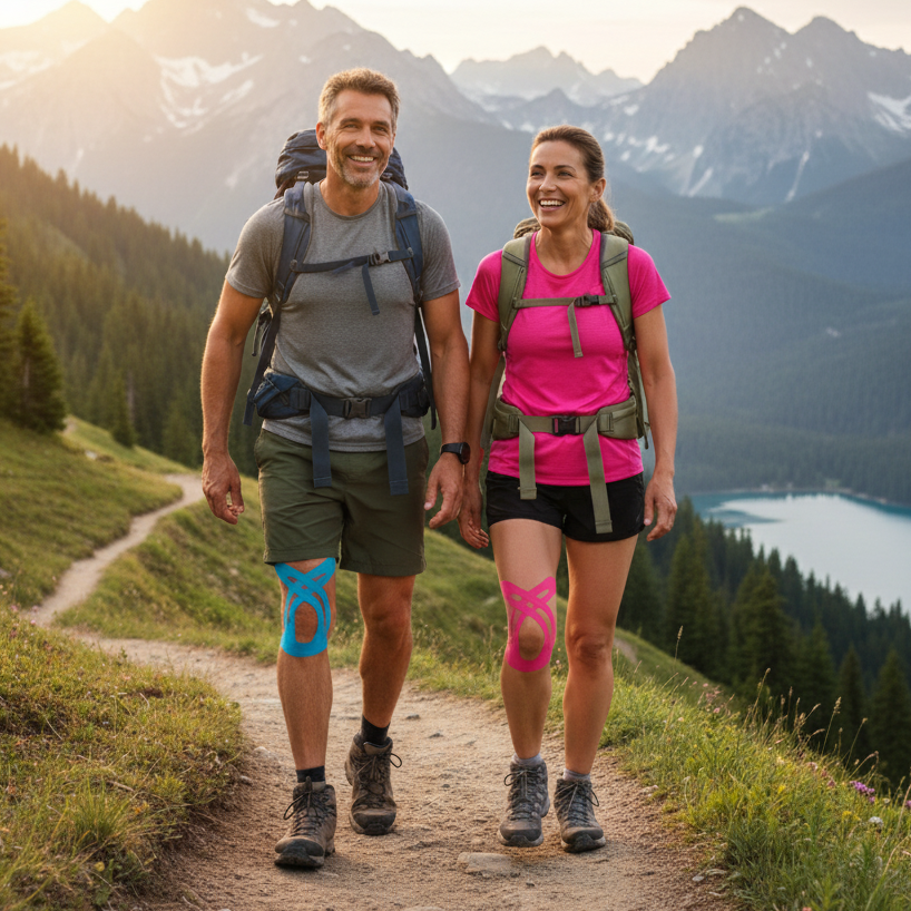 Bandes Kinésiologie Genou FLEXACTIVE™ - Soulagement Immédiat & Stabilité