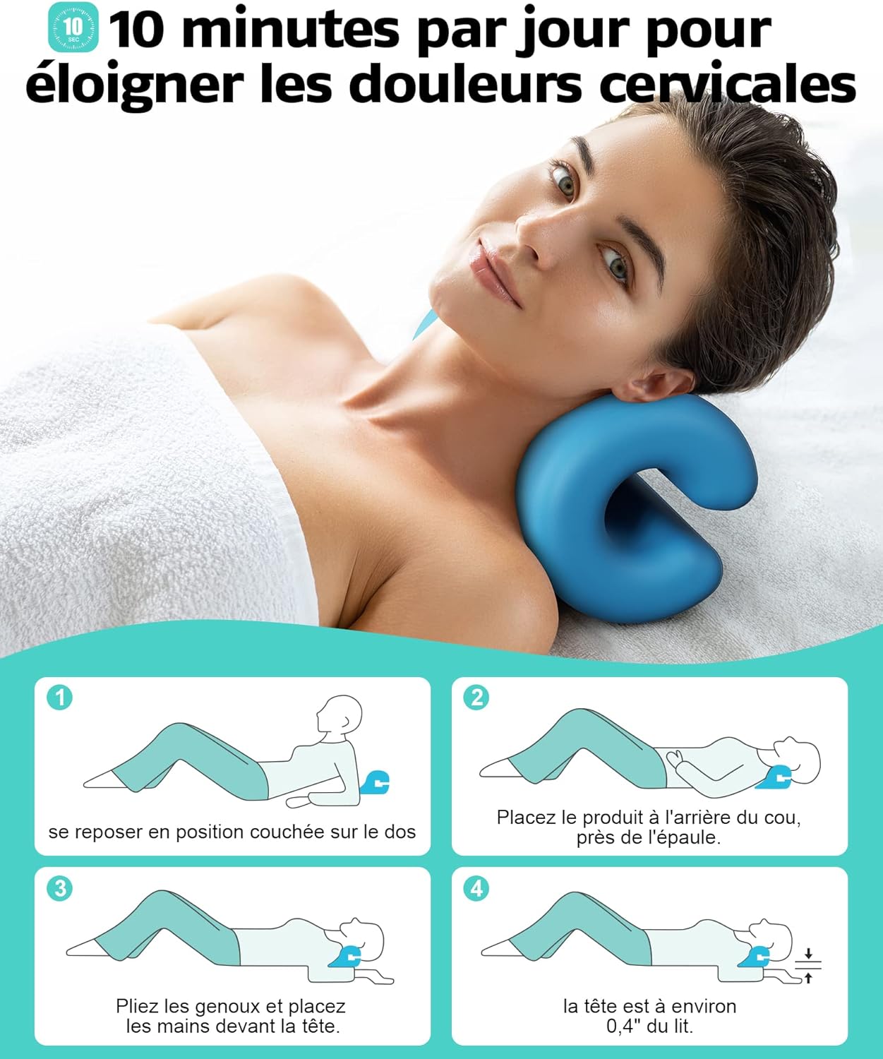 Oreiller de relaxation Cervicales